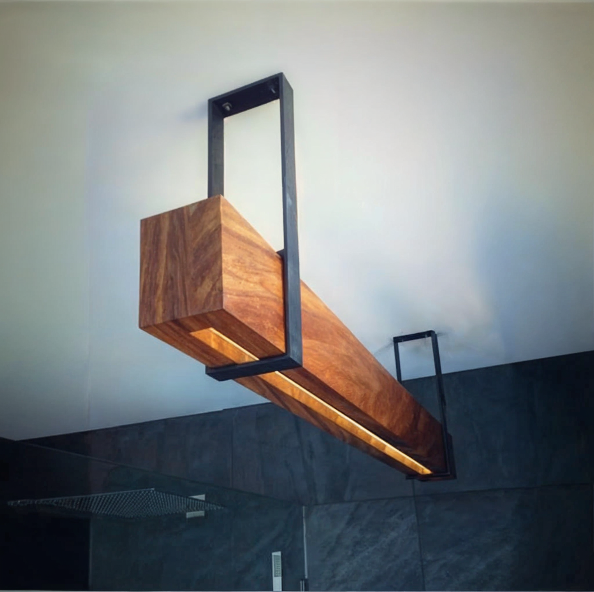 Wooden Ceiling Hanging LED Lamp